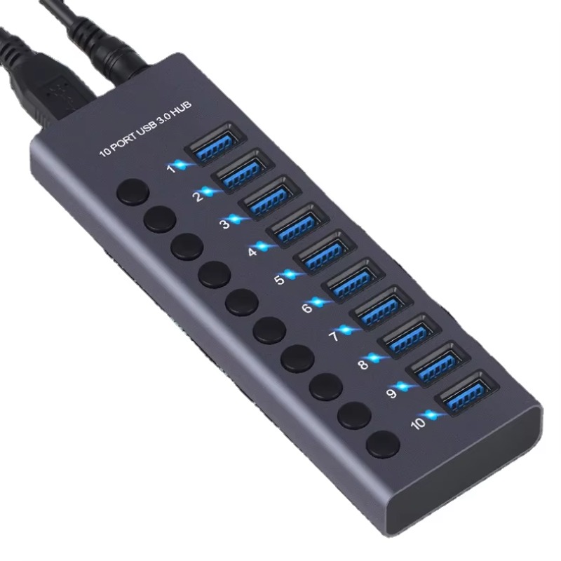 10 Port Aluminum Alloy High Sp - Usb Hub review and price